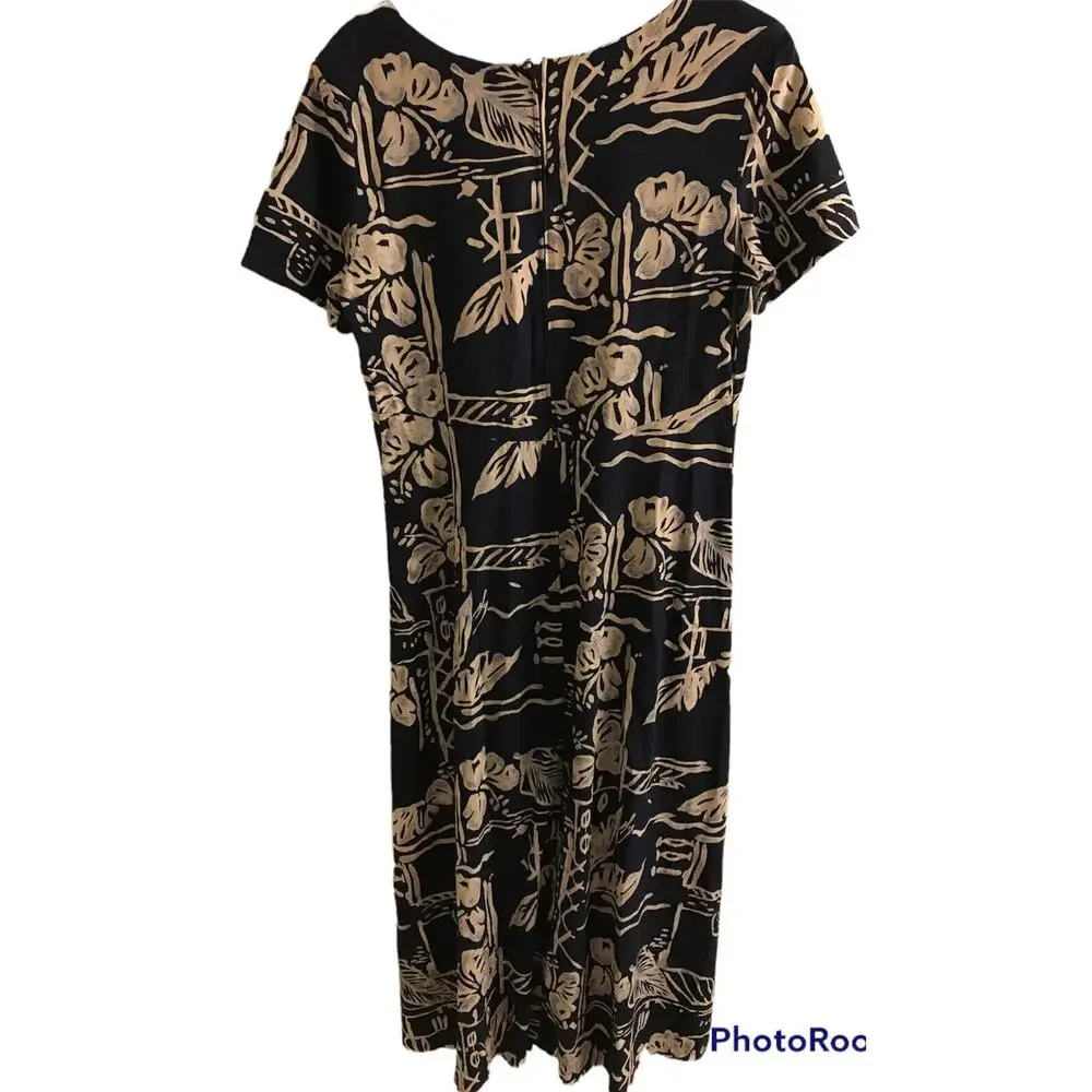 Hilo Hattie THE HAWAIIAN ORIGINAL Women’s Patterned Shift Dress‎ Rayon/Cotton, M